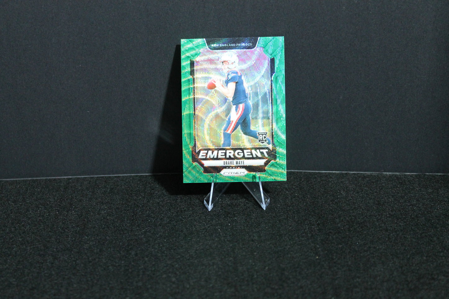 Drake Maye - 2024 Panini Prizm - Green Wave Emergent - Rookie