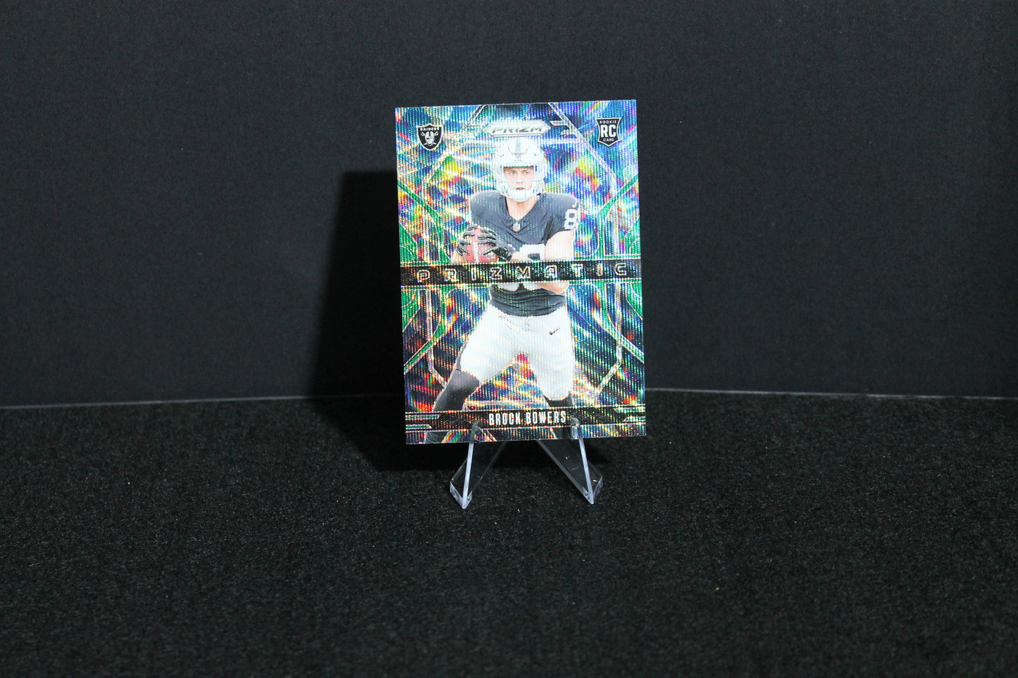 Brock Bowers - 2024 Panini Prizm - Green Wave Prizmatic - Rookie