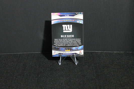 Malik Nabers - 2024 Panini Prizm - Fireworks - Rookie