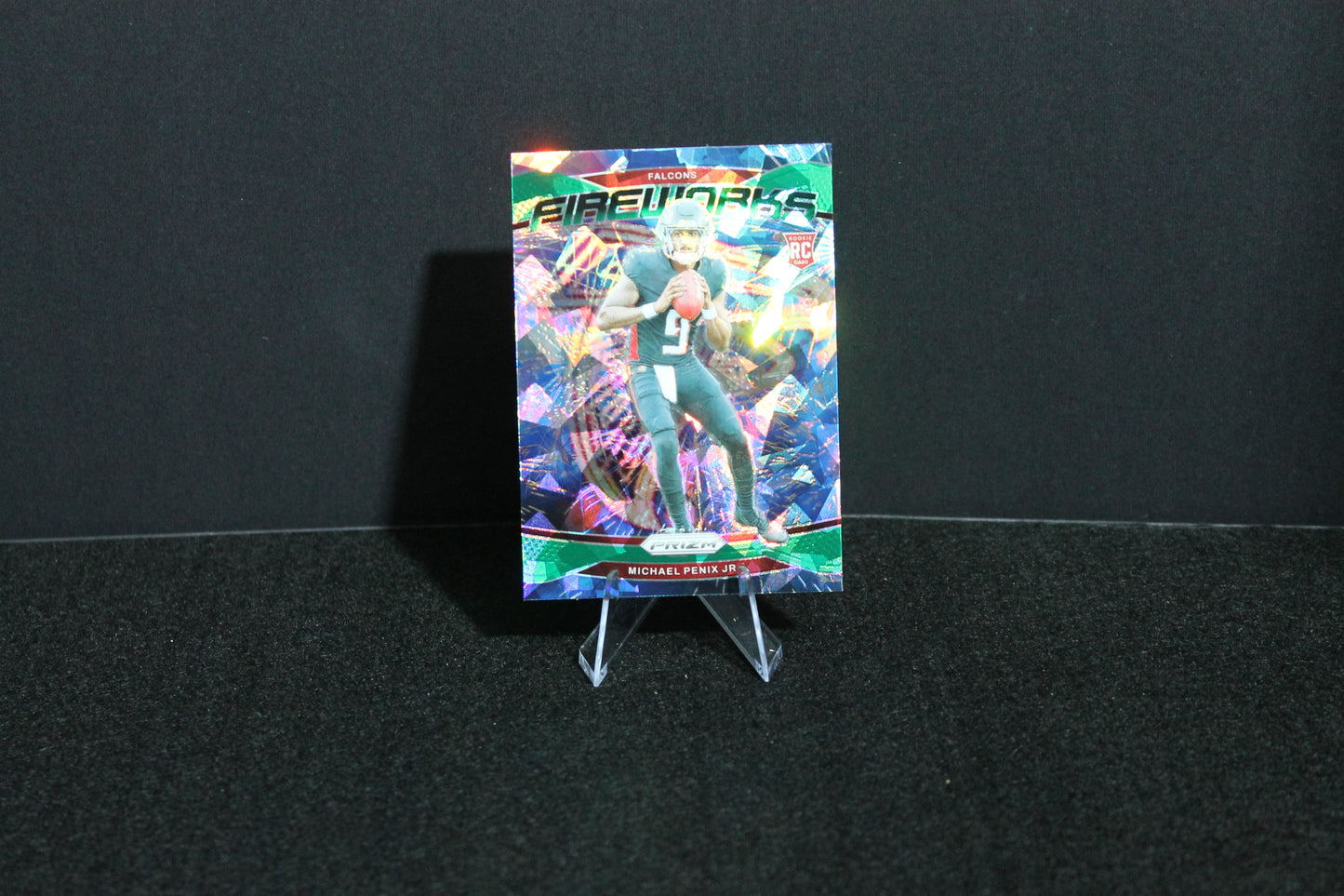 Michael Penix Jr. - 2024 Panini Prizm - Green Ice Fireworks - Rookie