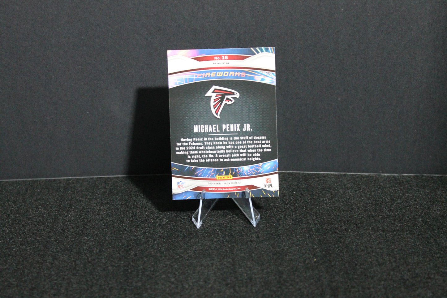 Michael Penix Jr. - 2024 Panini Prizm - Green Ice Fireworks - Rookie