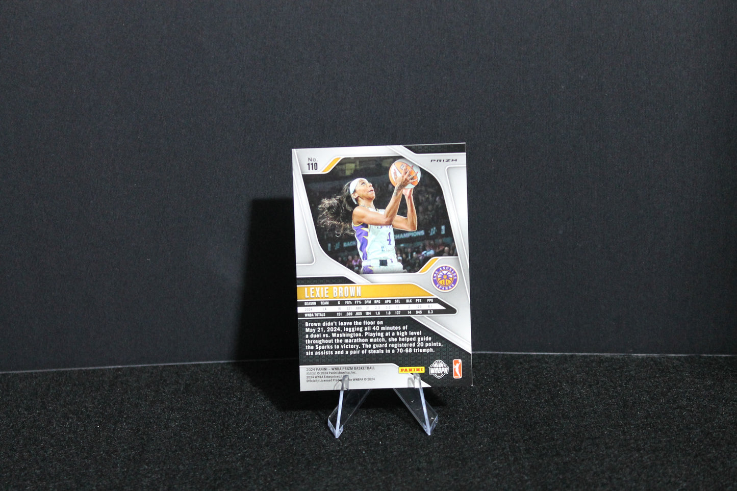 Lexie Brown - 2024 Panini Prizm WNBA - Orange Ice
