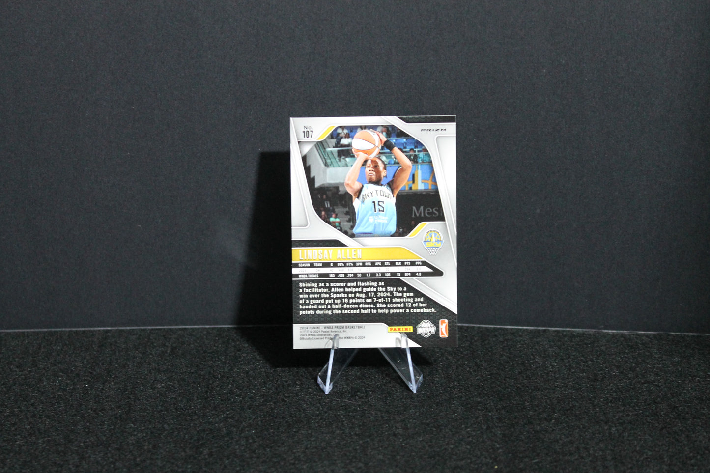 Lindsay Allen - 2024 Panini Prizm WNBA - Orange Ice