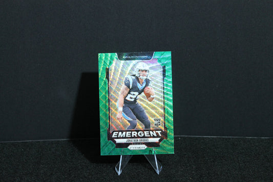 Jonathon Brooks - 2024 Panini Prizm - Green Wave Emergent - Rookie