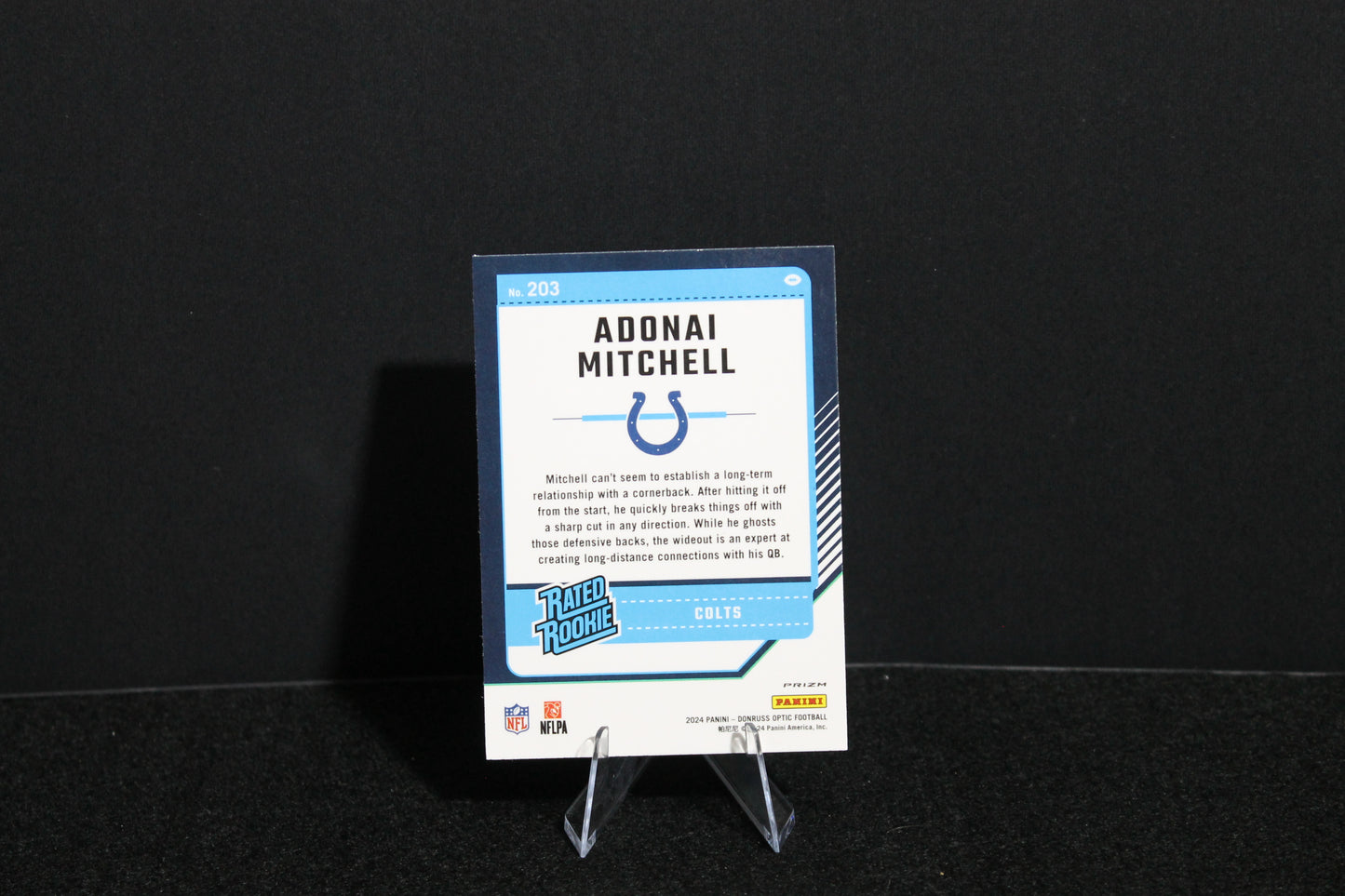 Adonai Mitchell - 2024 Donruss Optic - Purple Scope - Rated Rookie