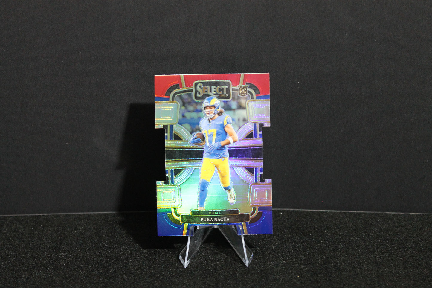 Puka Nacua - 2023 Select Football - Red White & Blue Die Cut - Rookie