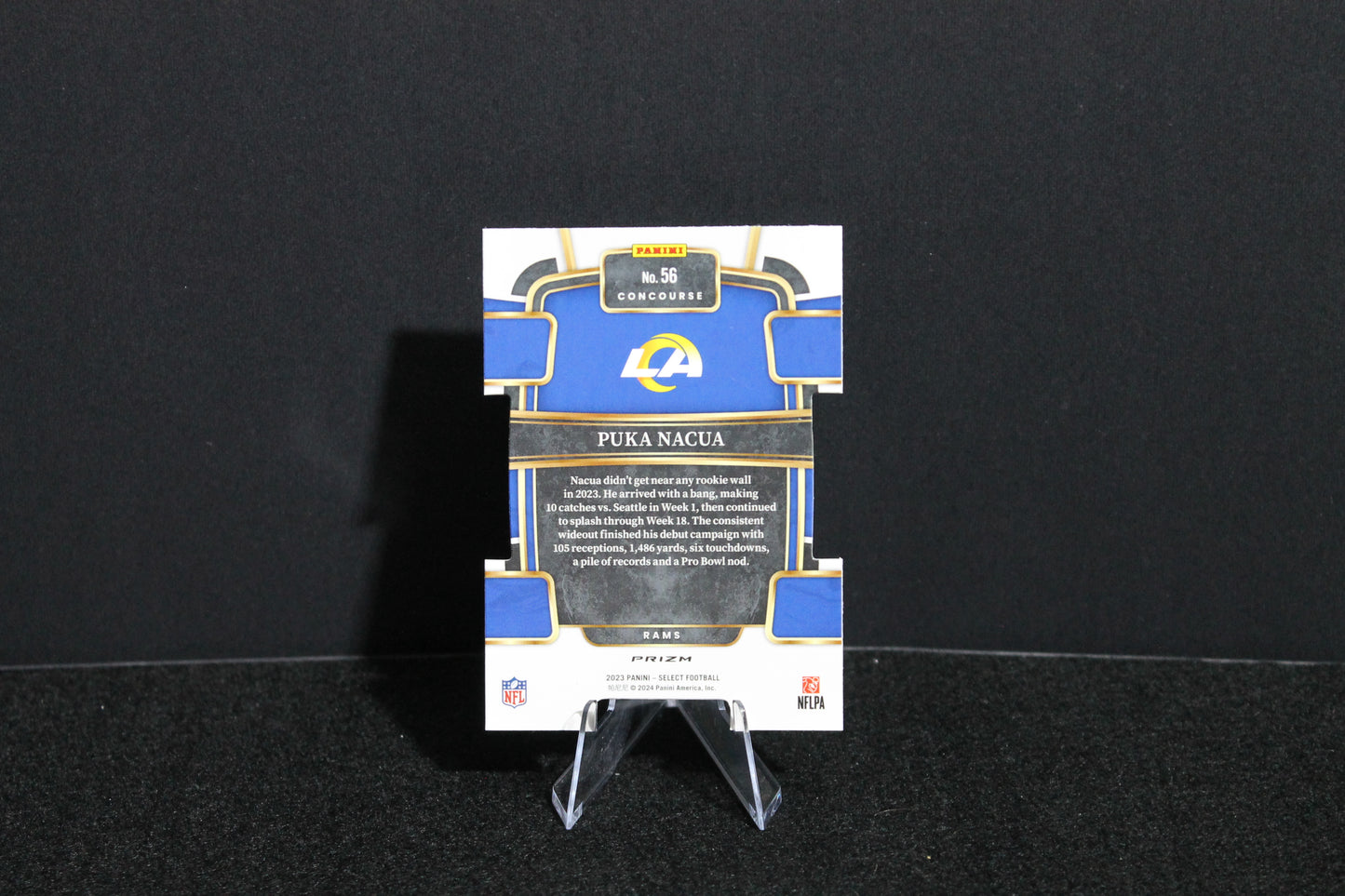 Puka Nacua - 2023 Select Football - Red White & Blue Die Cut - Rookie