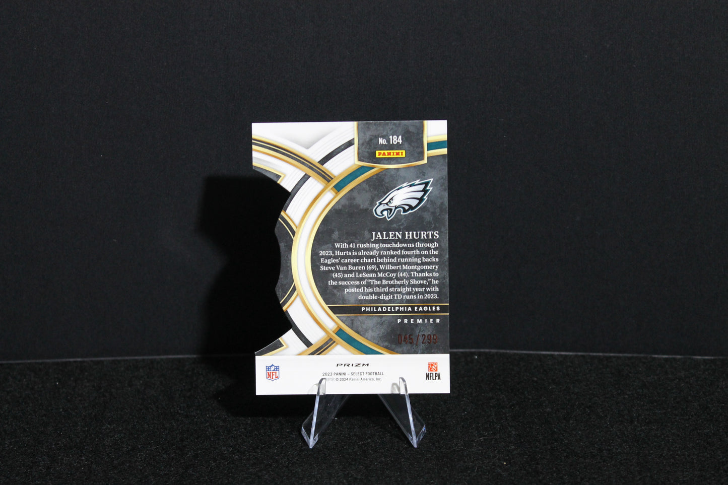 Jalen Hurts - 2023 Select Football - Bronze Die Cut /299