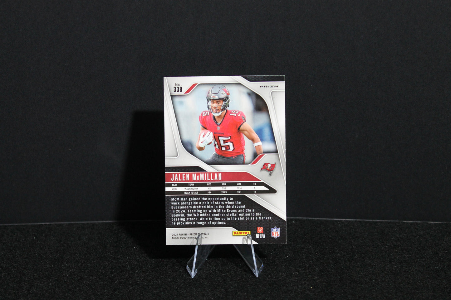 Jalen McMillan - 2024 Panini Prizm - Pink Wave - Rookie