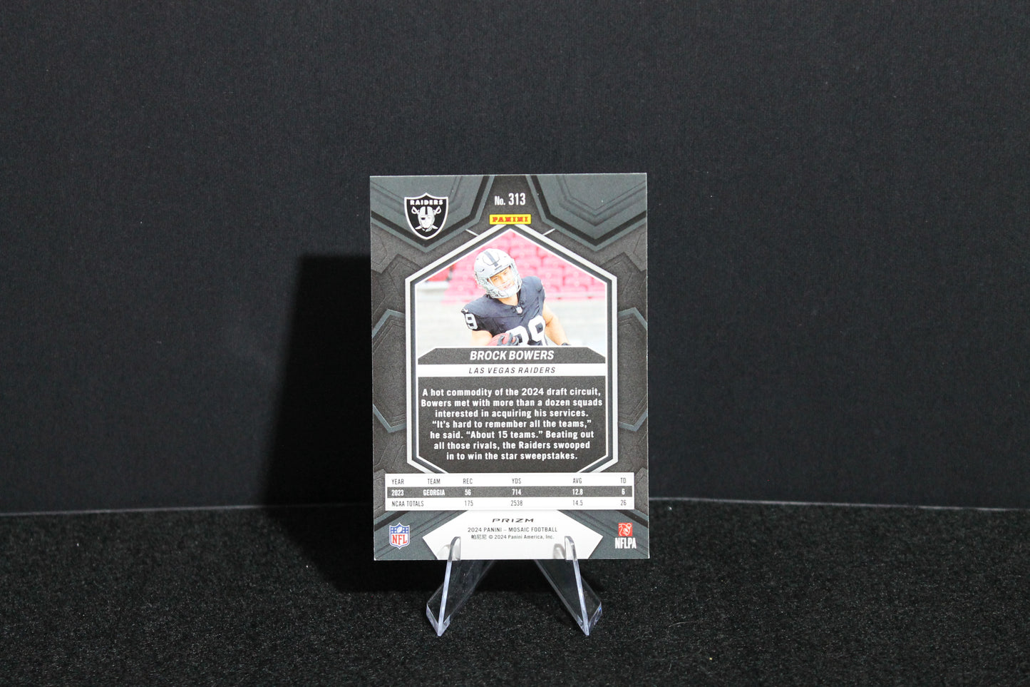 Brock Bowers - 2024 Mosaic Football - Mosaic - Rookie