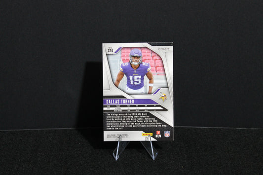 Dallas Turner - 2024 Panini Prizm - Red White & Blue - Rookie