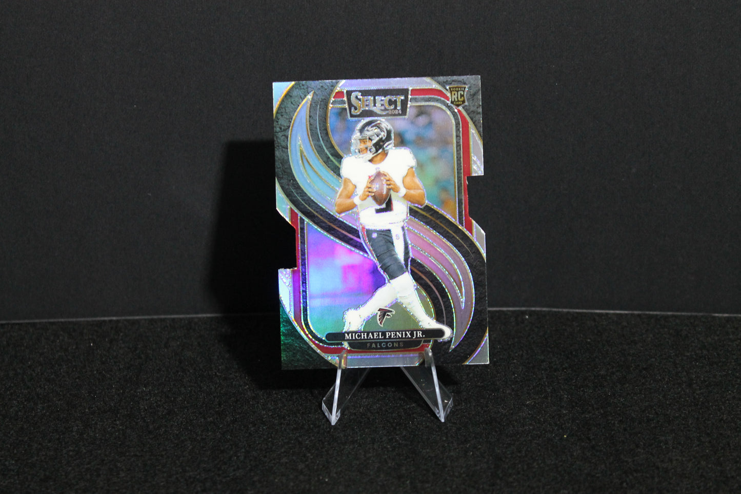 Michael Penix Jr. - 2024 Select Football - Silver Die Cut - Premier Level - Rookie