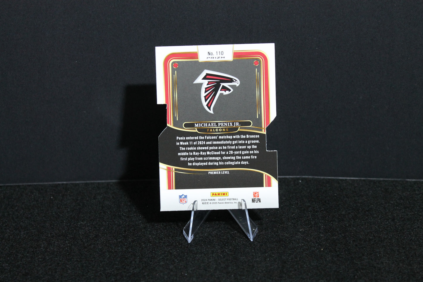 Michael Penix Jr. - 2024 Select Football - Silver Die Cut - Premier Level - Rookie