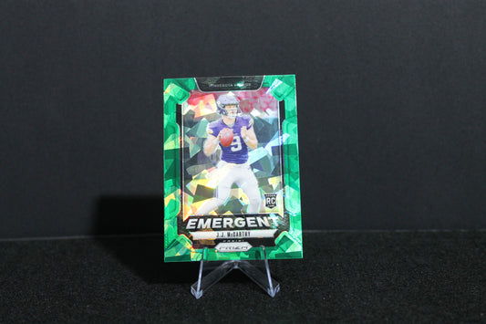 J.J. McCarthy - 2024 Panini Prizm - Green Ice Emergent - Rookie
