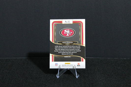 Fred Warner - 2024 Select Football - Red & Blue Shock - Premier Level