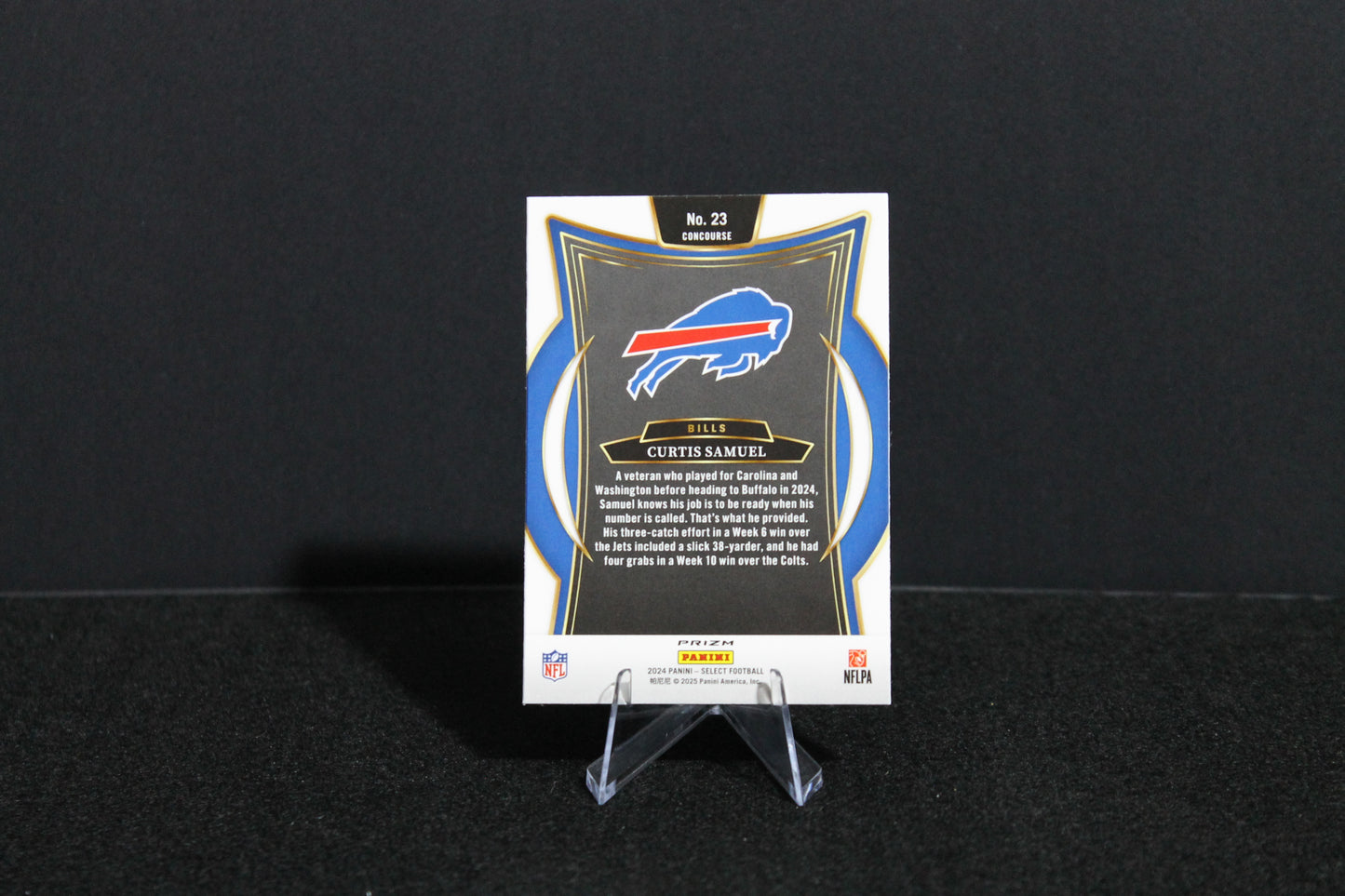 Curtis Samuel - 2024 Select Football - Red & Blue Shock - Concourse