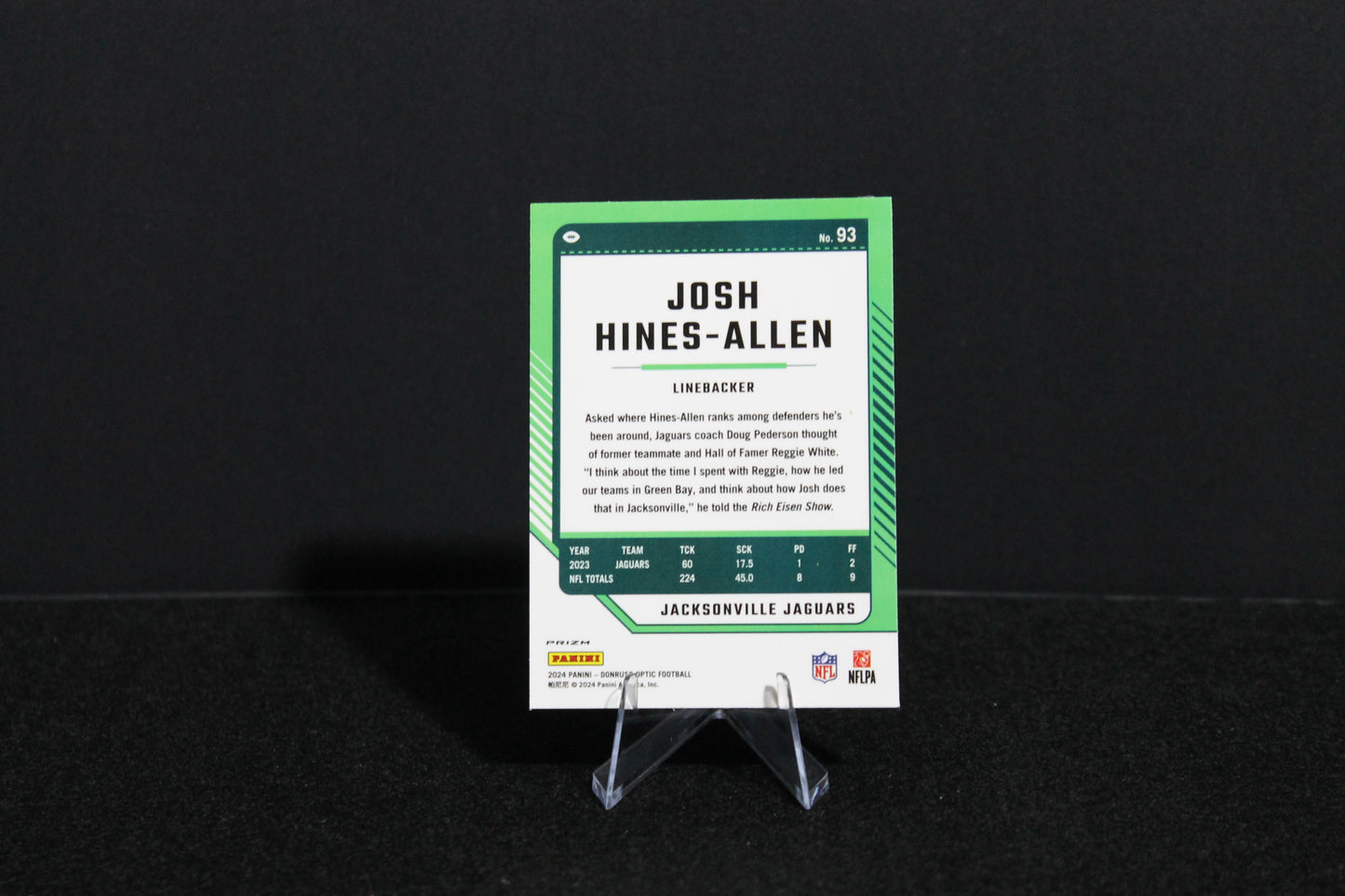 Josh Hines-Allen - 2024 Donruss Optic - Holo