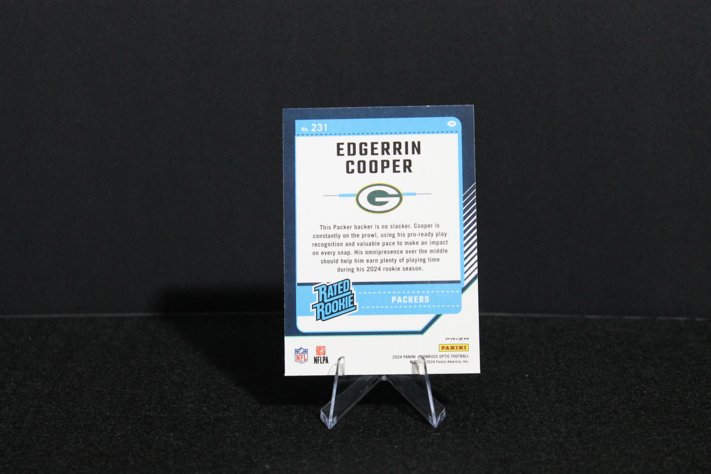 Edgerrin Cooper - 2024 Donruss Optic - Purple Shock - Rated Rookie