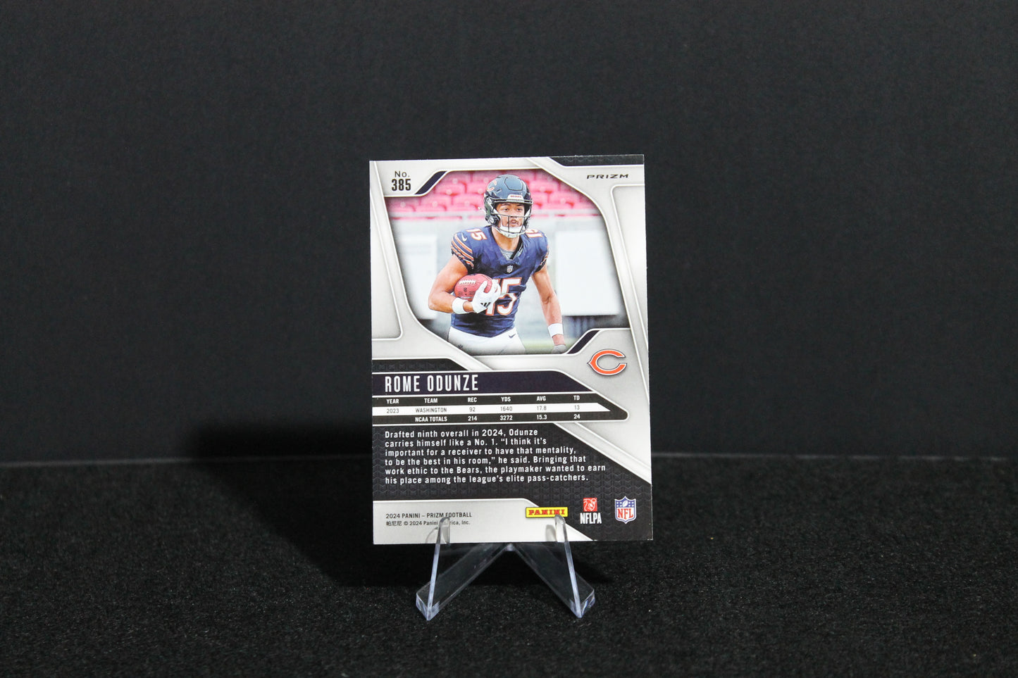Rome Odunze - 2024 Panini Prizm - Lazer - Rookie