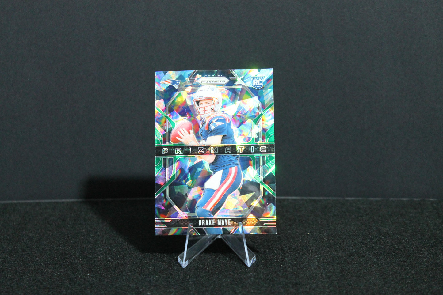 Drake Maye - 2024 Panini Prizm - Green Ice Prizmatic - Rookie