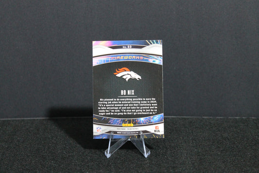 Bo Nix - 2024 Panini Prizm - Fireworks - Rookie