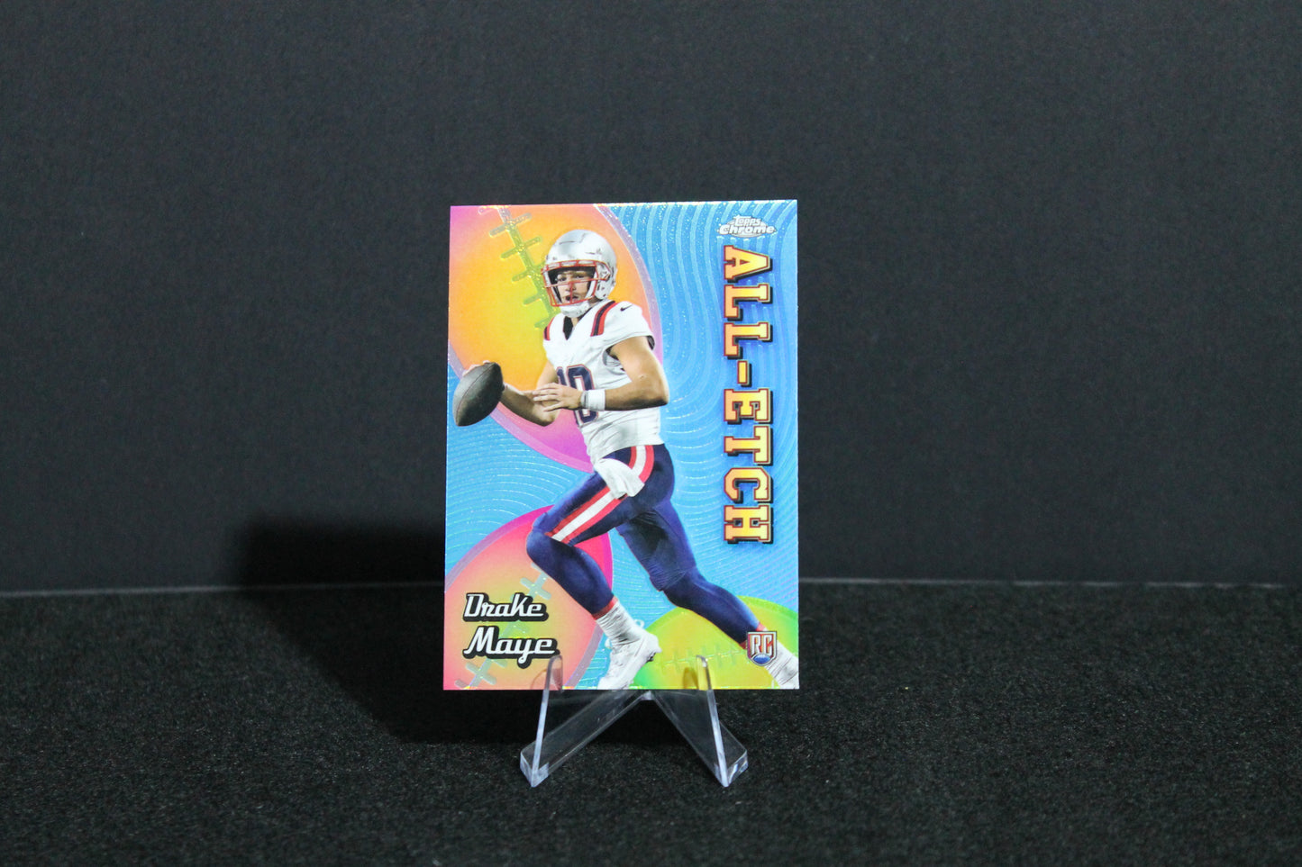 Drake Maye - 2024 Topps Chrome - All Etch Refractor - Rookie