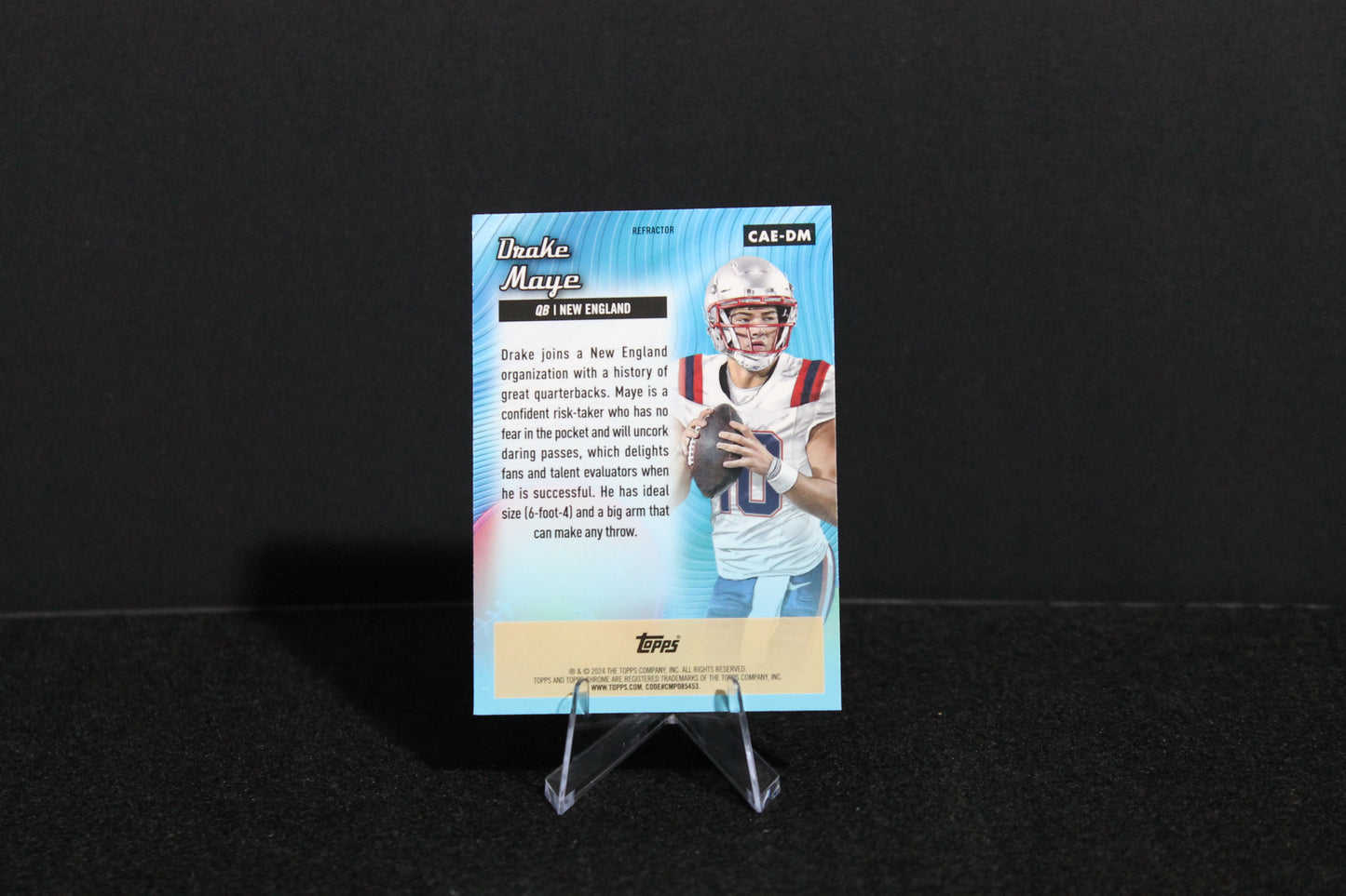 Drake Maye - 2024 Topps Chrome - All Etch Refractor - Rookie