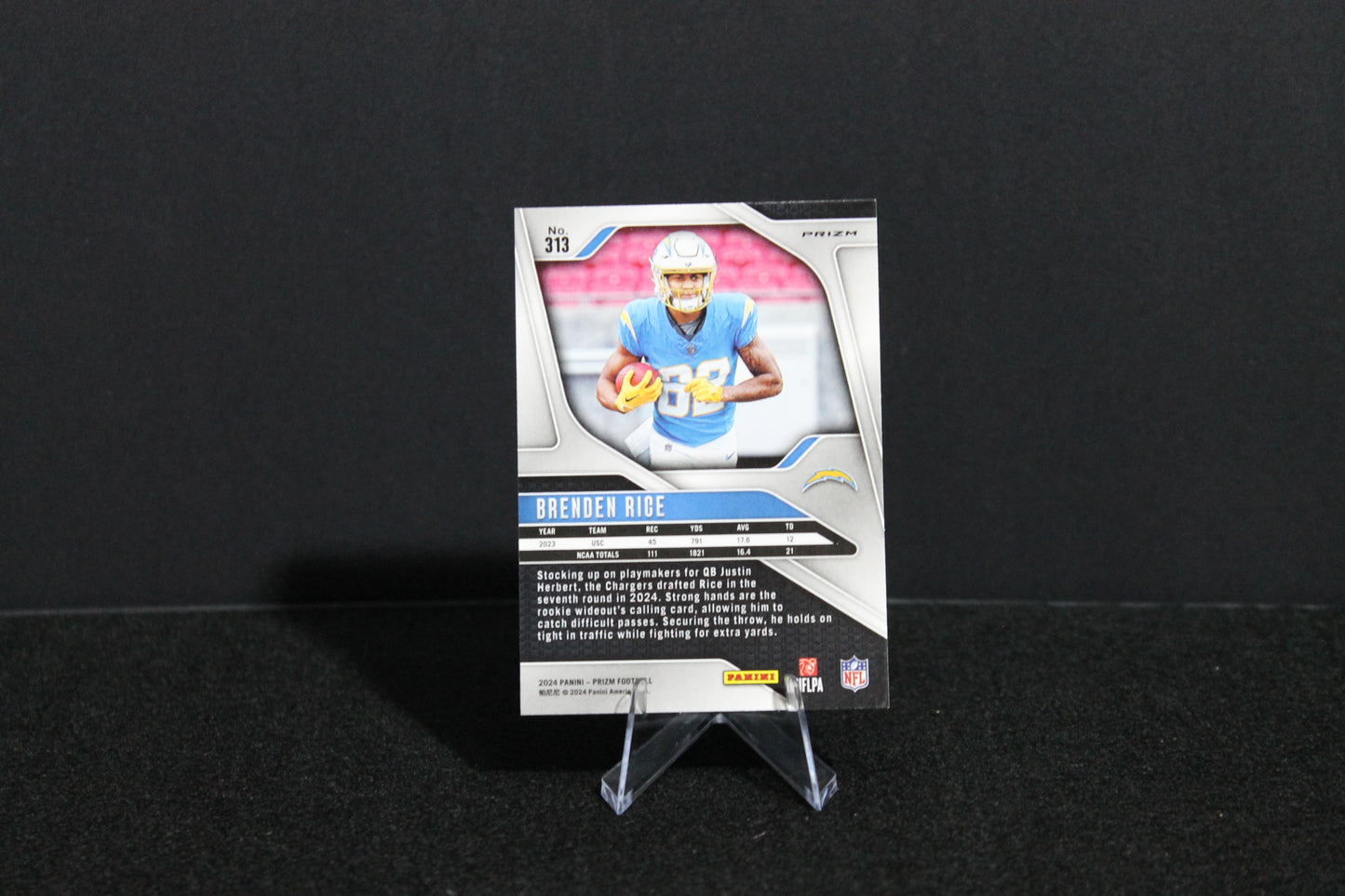 Brenden Rice - 2024 Panini Prizm - Black & White Checker - Rookie