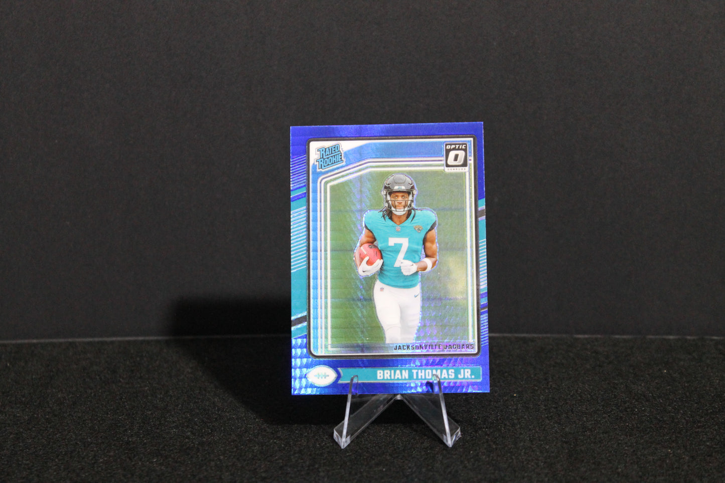 Brian Thomas Jr. - 2024 Donruss Optic - Blue Hyper - Rated Rookie