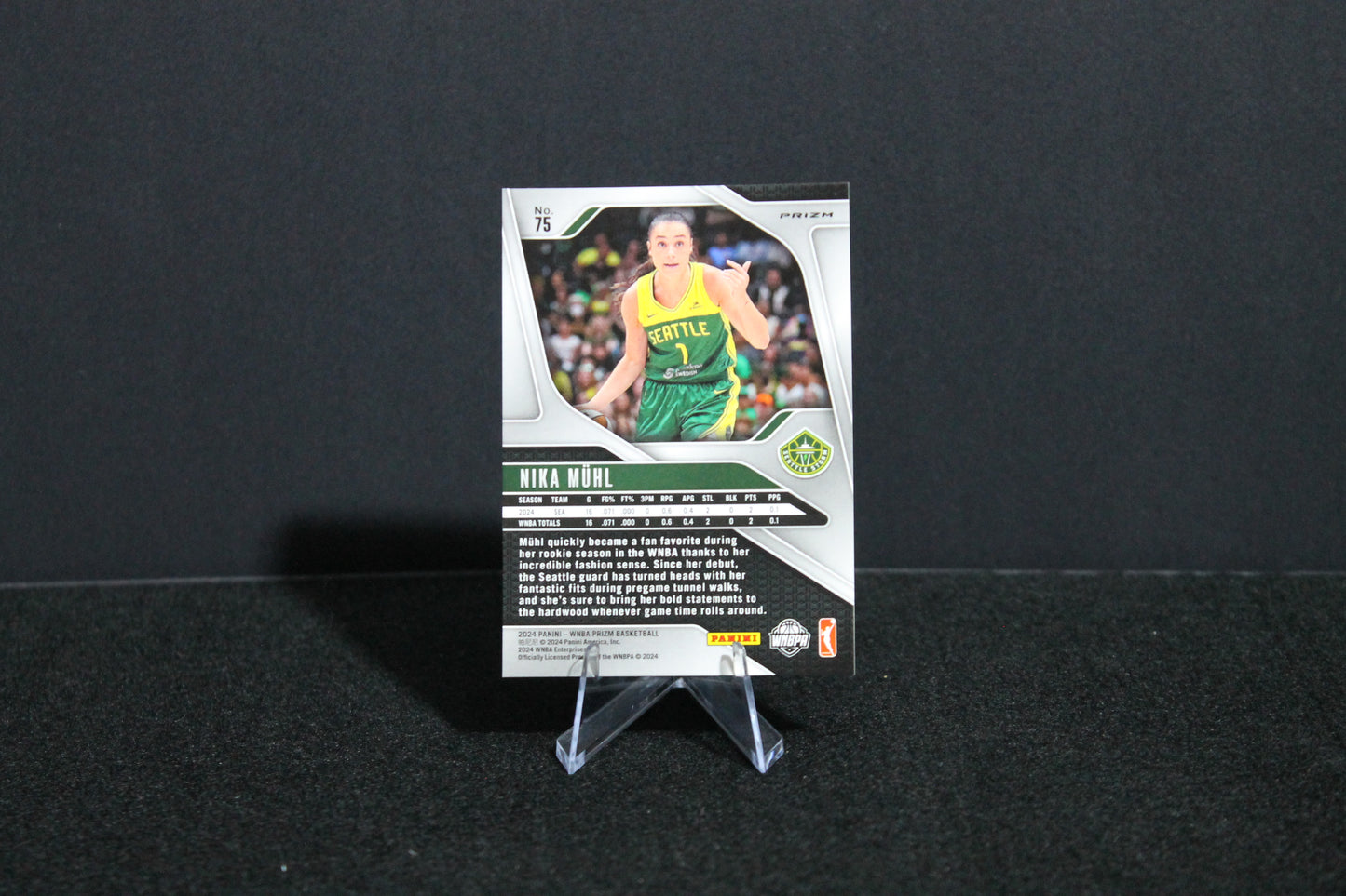 Nika Mühl - 2024 Panini Prizm WNBA - Green - Rookie