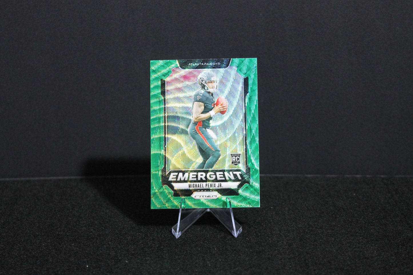 Michael Penix Jr. - 2024 Panini Prizm - Green Wave Emergent - Rookie
