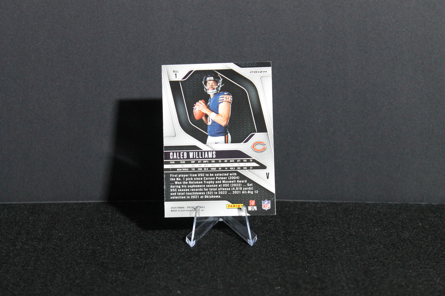 Caleb Williams - 2024 Panini Prizm - Silver Prizm - Rookie Variation