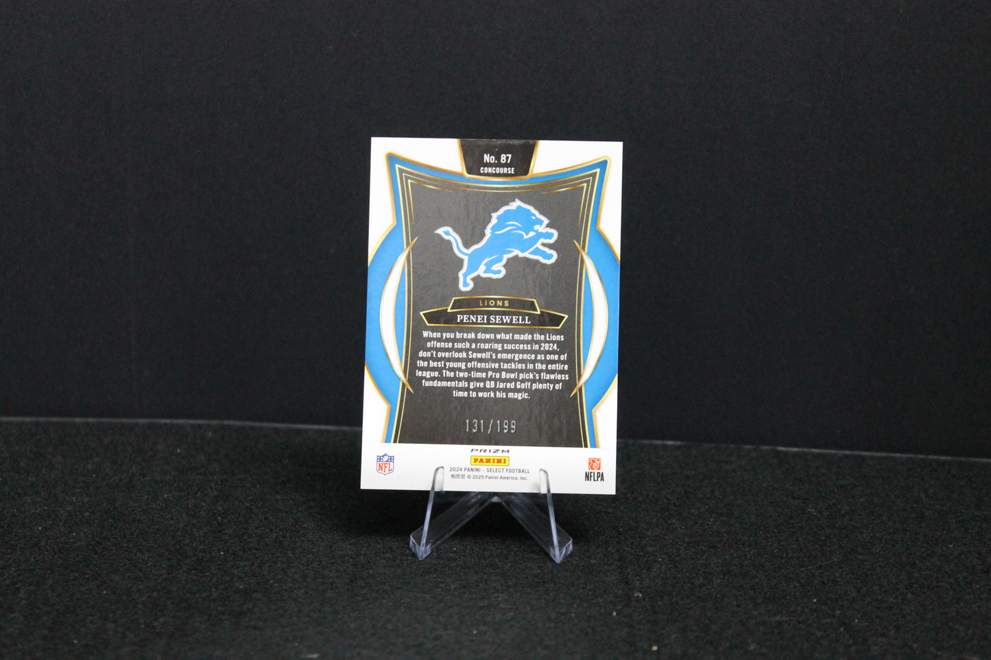 Penei Sewell - 2024 Select Football - White Shock /199 - Concourse