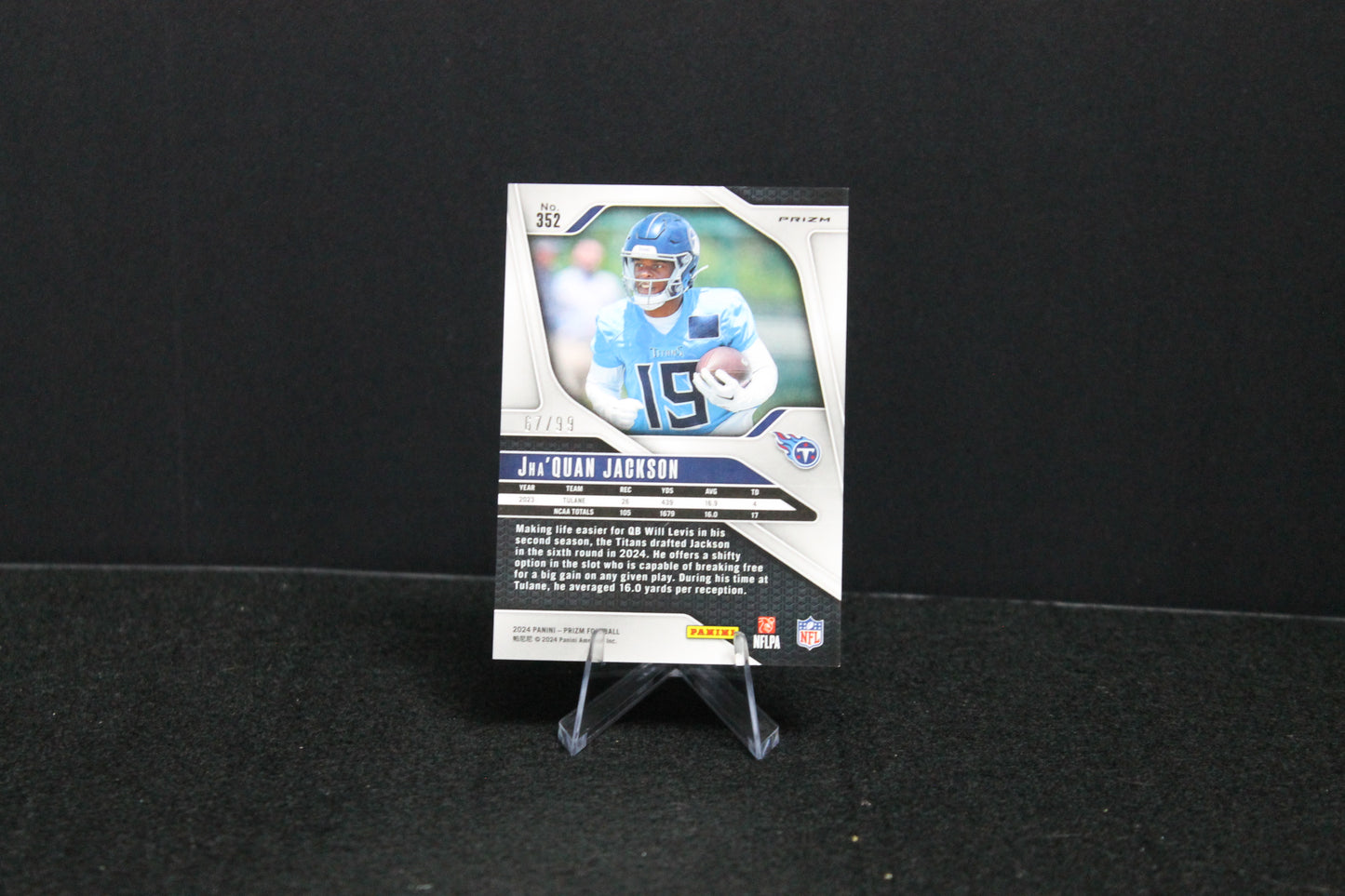 Jha'Quan Jackson - 2024 Panini Prizm - Purple Wave /99 - Rookie