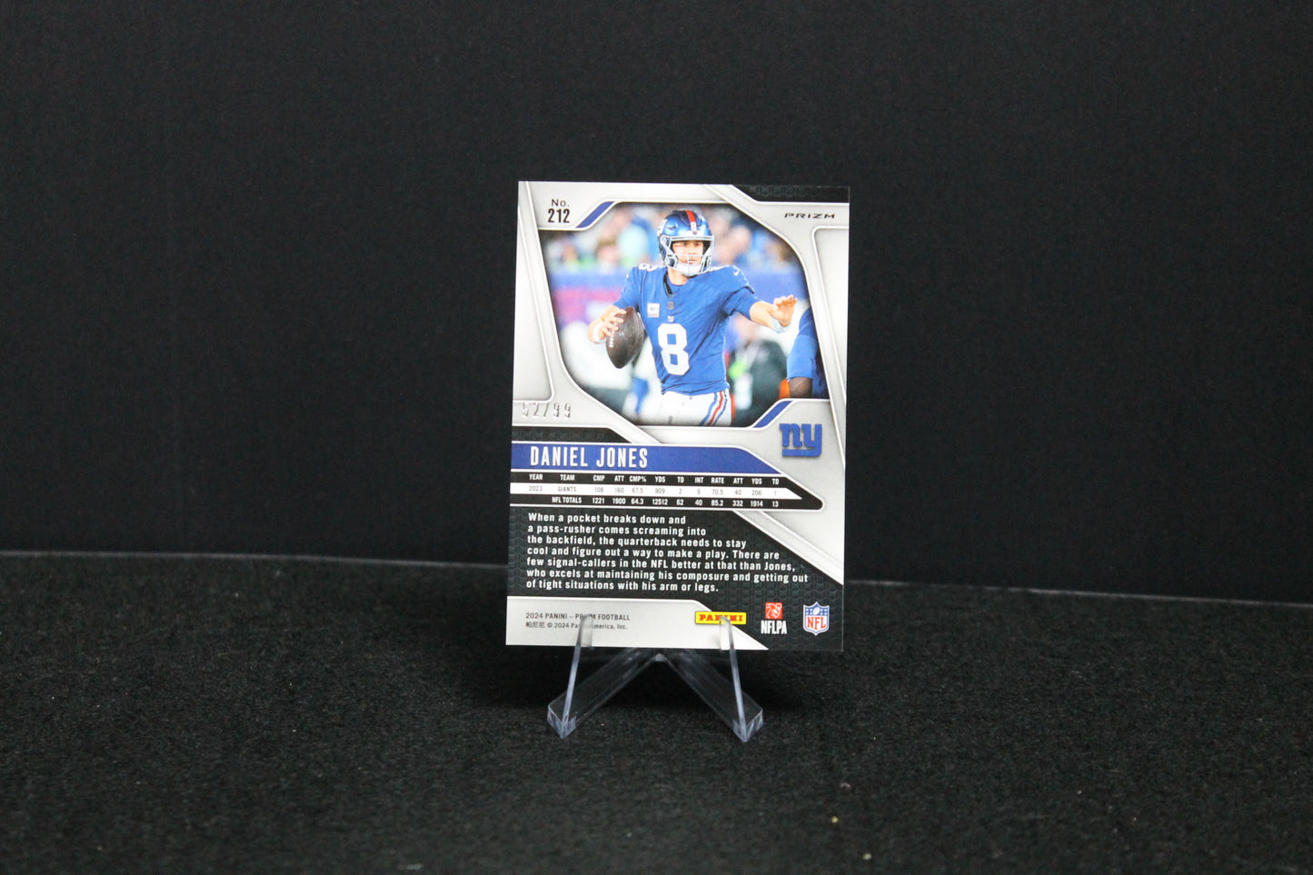 Daniel Jones - 2024 Panini Prizm - Purple Wave /99