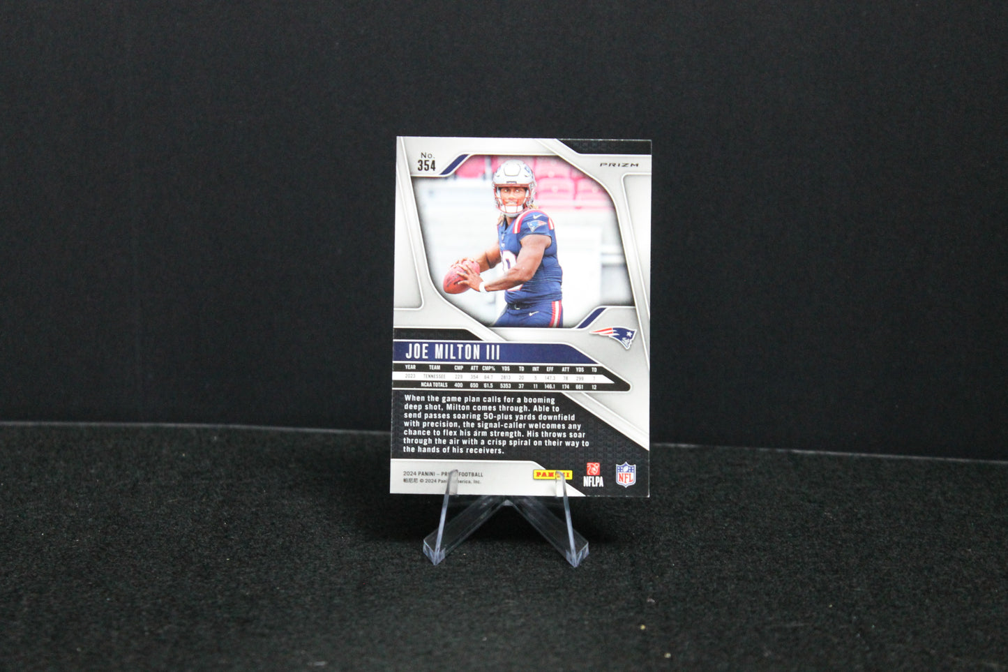 Joe Milton III - 2024 Panini Prizm - Silver Prizm - Rookie