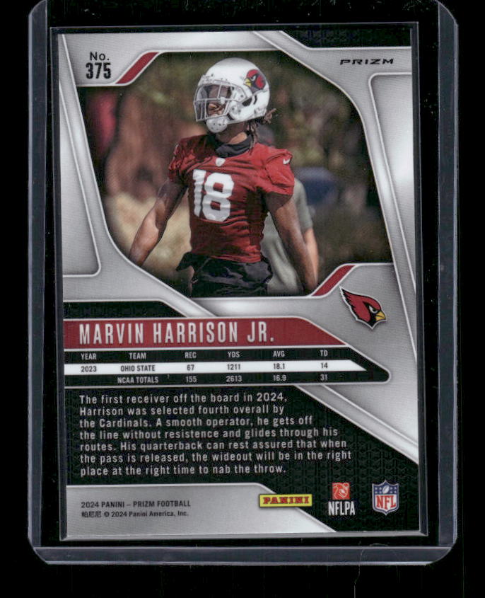 Marvin Harrison Jr. - 2024 Panini Prizm - Orange Ice - Rookie