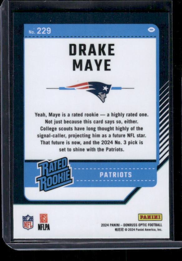 Drake Maye - 2024 Donruss Optic - Rookie