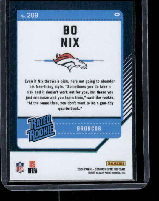 Bo Nix - 2024 Donruss Optic - Rookie