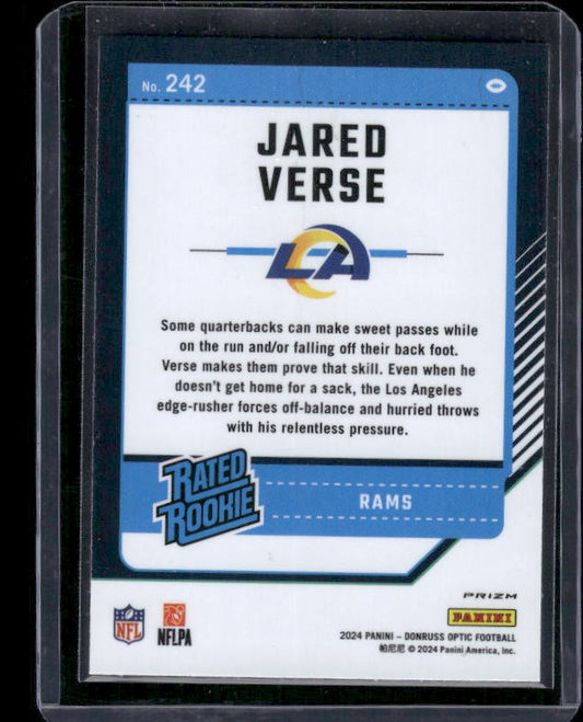 Jared Verse - 2024 Donruss Optic - Green Velocity - Rated Rookie