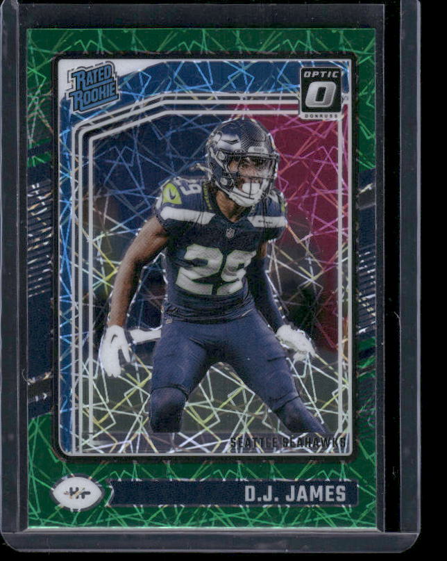 D.J. James - 2024 Donruss Optic - Green Velocity - Rated Rookie