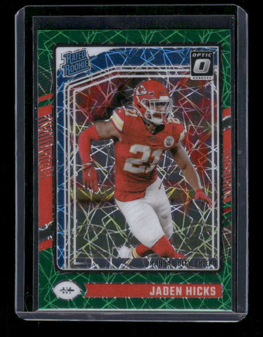 Jaden Hicks - 2024 Donruss Optic - Green Velocity - Rated Rookie