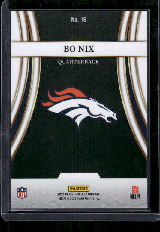 Bo Nix - 2024 Select Football - Turbocharged - Rookie