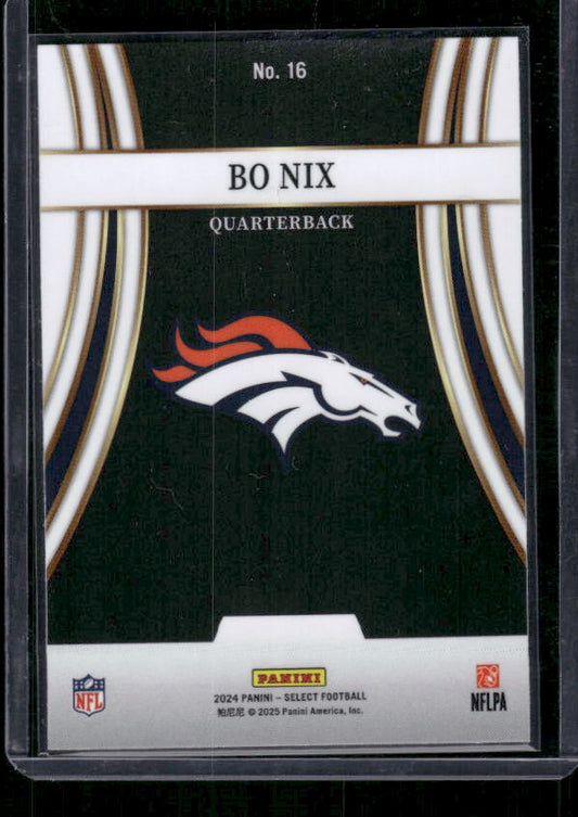 Bo Nix - 2024 Select Football - Turbocharged - Rookie