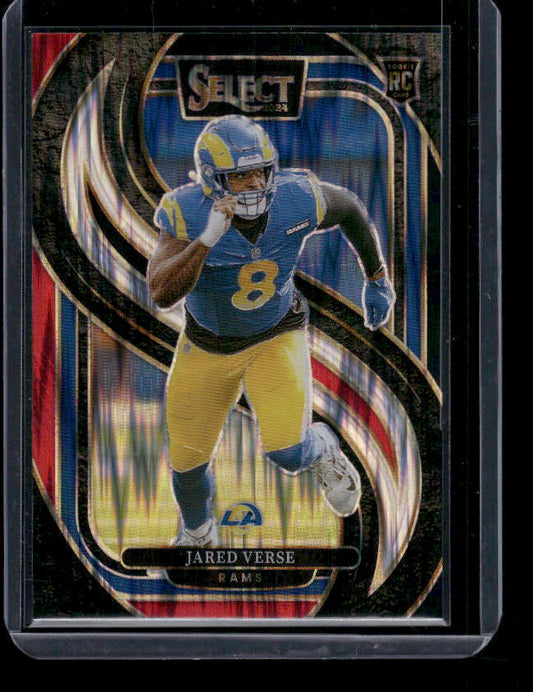 Jared Verse - 2024 Select Football - Red / Black Shock - Premier Level - Rookie