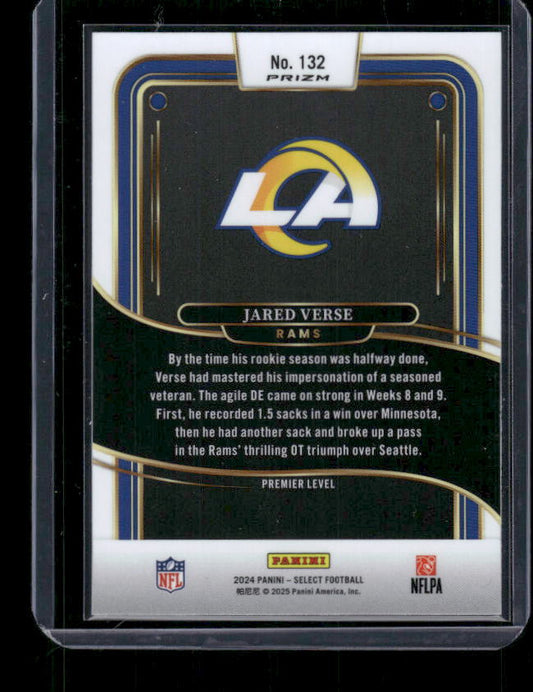 Jared Verse - 2024 Select Football - Red / Black Shock - Premier Level - Rookie