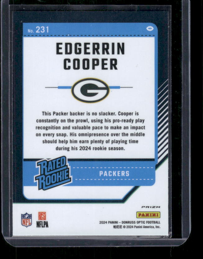 Edgerrin Cooper - 2024 Donruss Optic - Stars SSP - Rookie