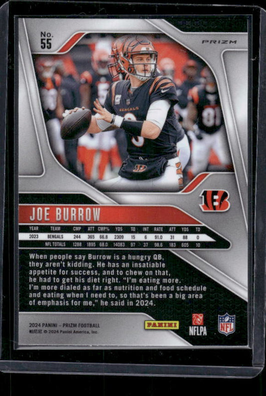 Joe Burrow - 2024 Panini Prizm - Silver Prizm