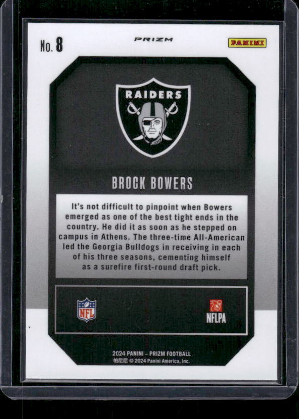 Brock Bowers - 2024 Panini Prizm - Green Wave Emergent - Rookie