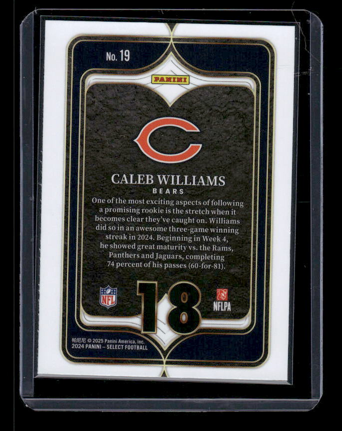 Caleb Williams - 2024 Select Football - Numbers - Rookie